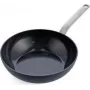 Wok/panvica GreenPan CC006388-001, okrúhla, 28 cm, čierna, bez PFAS