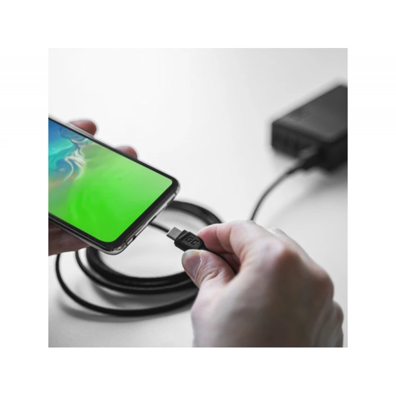 USB kábel Green Cell KABGC22 USB 2.0 1,2 m USB A USB C čierny
