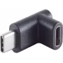 Adaptér ShiverPeaks 13-40002 USB 3.1 Type-C konektor samec na konektor samica 90° uhlový adaptér
