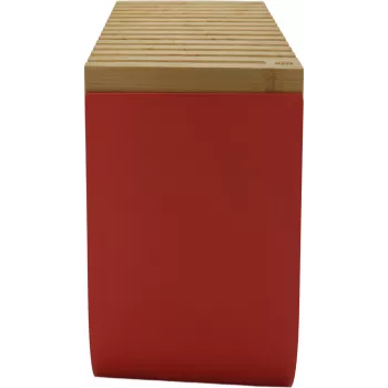 Alessi BG03 R Mattina chlebník, oceľ, bambusové drevo, červená, univerzálna veľkosť (BG03 R)