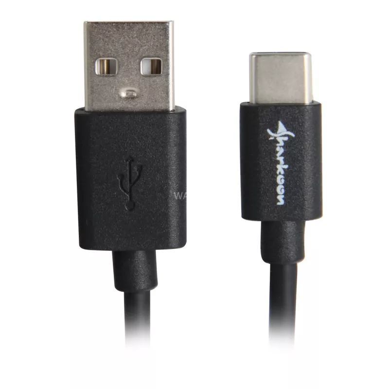 USB 2.0 A na USB-C káblový adaptér Sharkoon 0,5 m, čierny