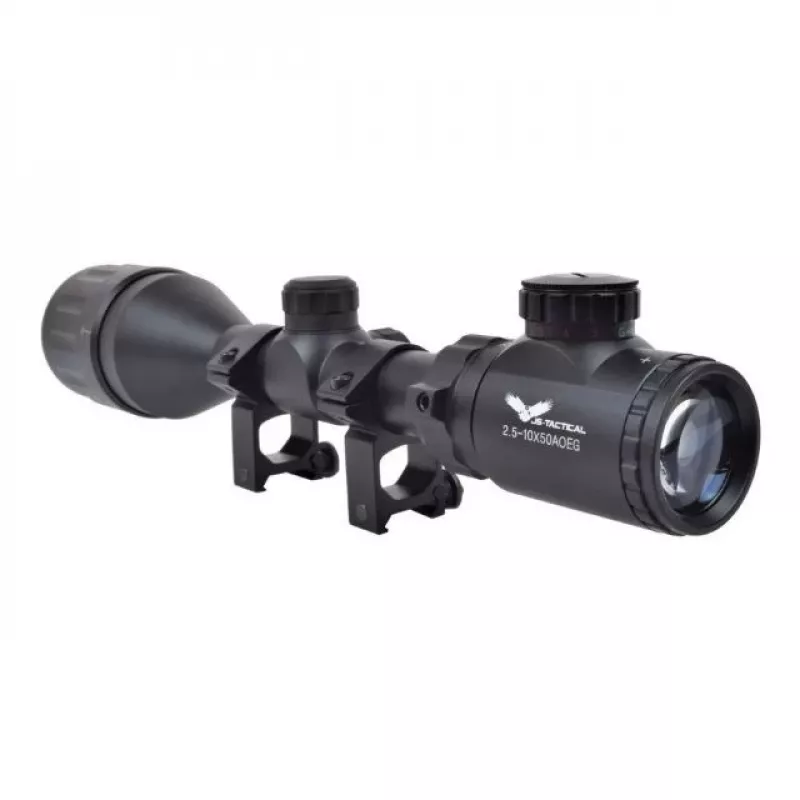 Puškohľad JS-Tactical 2.5-10x50 Mil-Dot s 22 mm lištou