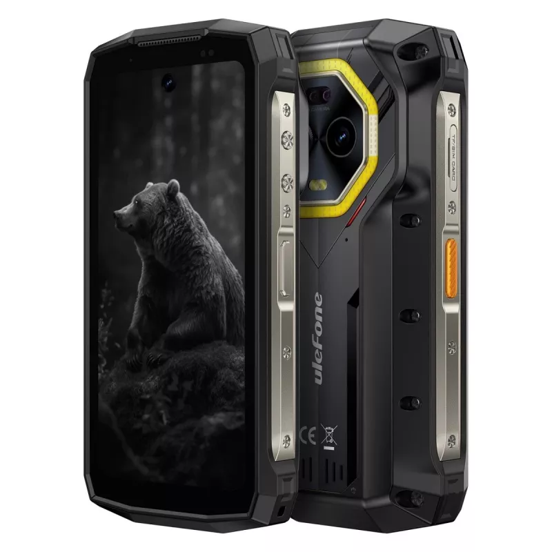Ulefone Armor Mini 20 smartfón, 4,7 palca, Helio G99, 8GB RAM, 256GB, 6200 mAh, Android 14, čierny