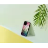 Ochranné puzdro iKins pre Apple iPhone 12 Pro Max — dizajn vodných kvetov, čierna