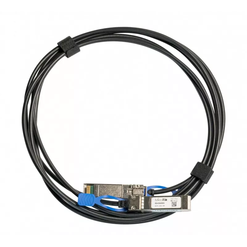 Sieťový kábel MikroTik XS+DA0001 SFP/SFP+/SFP28 InfiniBand 1 m čierny