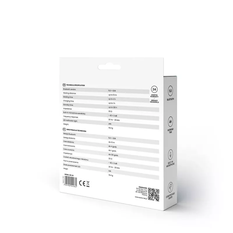 Savio WE-03 bezdrôtové Bluetooth slúchadlá