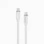 Alogic Elements Silicone 5A/240W Tie USB-C na C konektor samec biela 2M (ELSI5U2CCWH2)