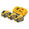 Sada batérie a nabíjačky DeWalt DCB118X3 — Li‑Ion 9 Ah batéria s nabíjačkou