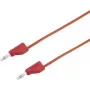 VOLTCRAFT skúšobný vodič [konektor samec 4 mm - konektor samec 4 mm] 0,75 m červená MSB-300 (MSB-300-0.75-Red)