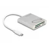Čítačka kariet DeLOCK 91005 USB 3.2 Gen 1 Type-C sivá CF MMC MicroSD