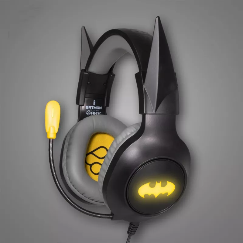 Headset FR-TEC Gaming Headset Batman s odnímateľnými ušami
