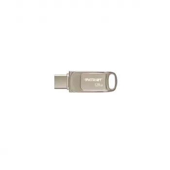 USB flash disk PATRIOT PS128GT560DS5D 128 GB USB 3.2 (USB-A / USB-C) Swivel zliatina zinku strieborný