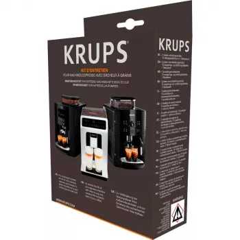 Čistiace tablety KRUPS XS5300 pre kávovar, 10 kusov, 2 odvápňovače, filtračná kazeta v balení