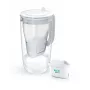 Filtračná kanvica na vodu BRITA Glass+1 Maxtra Pro sivá, 2,4 L celkom / 1,5 L filtrovaná, Maxtra Pro PP filter