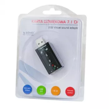 Savio AK-01 zvuková karta 7.1-kanálová USB