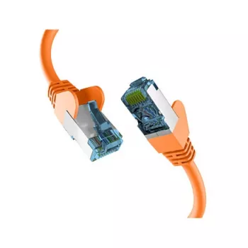 EFB-Elektronik RJ45 patch kábel s Cat.7 káblom oranžový 0,5 m S/FTP PIMF sieťový kábel LAN DSL Výrobca: EFB Elektronik (EC020200220)