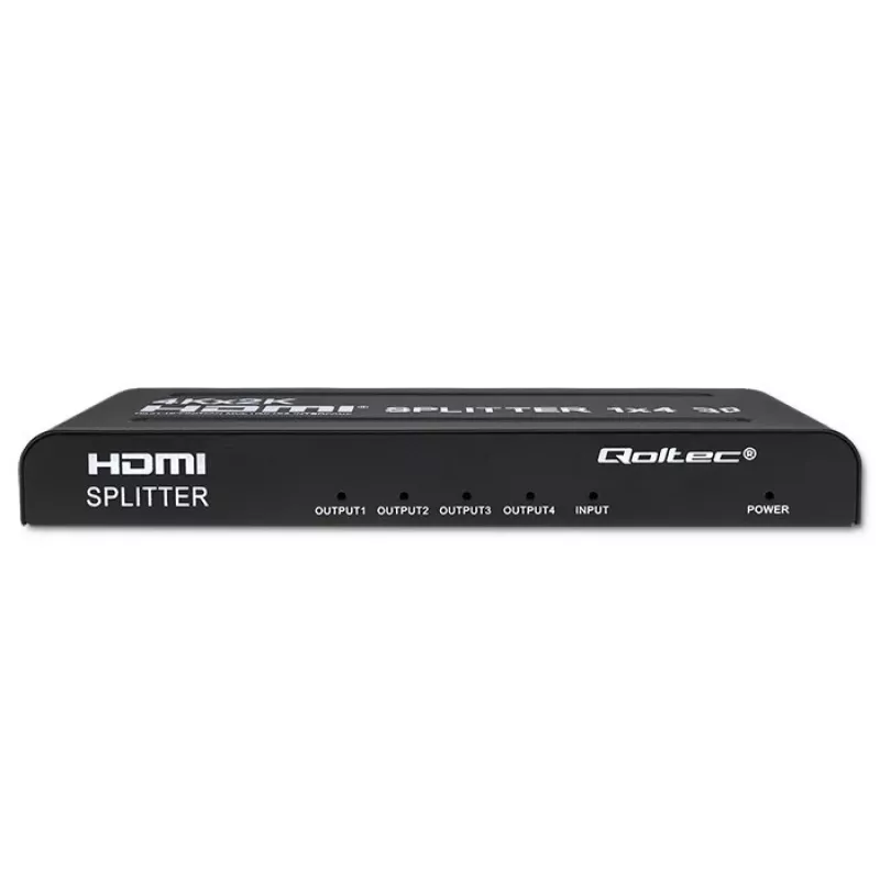 Qoltec 51798 Aktívny HDMI splitter 4 x HDMI 4K x 2K | 3.4Gb/s