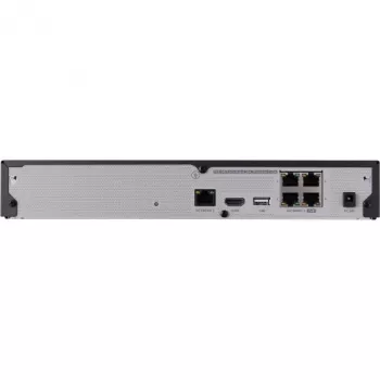 Sieťový videorekordér - 4 IP kanály - H.265 - 40 Mbit/s - HDMI - PoE switch - bez HDD