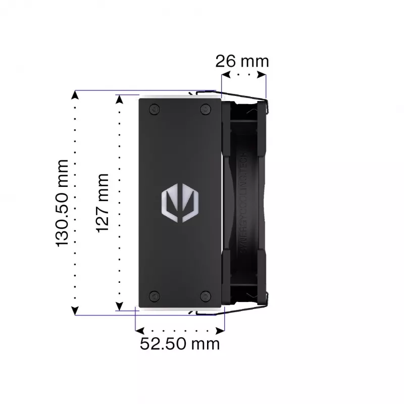 Endorfa Fera 5 čierny ARGB CPU chladič