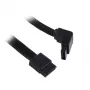 SilverStone SATA III kábel 50 cm zahnutý / rovný - opláštený čierny