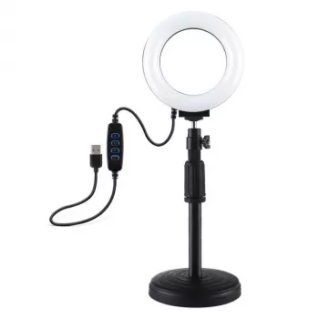 Prstencová LED lampa Puluz s nastaviteľným statívom PU391