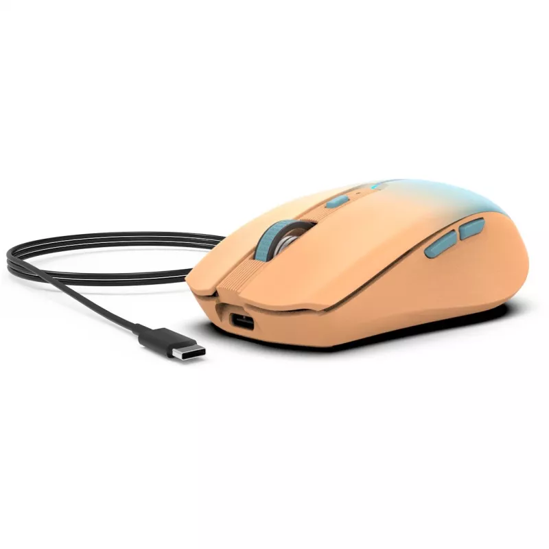 Cian Technology GmbH INCA myš IWM-511RT Bluetooth+bezdrôtová RGB základná farba oranžová