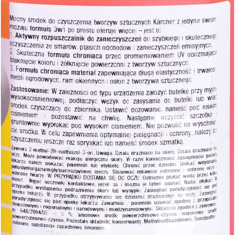 Karcher čistič plastov 3v1 pre vysokotlakové čističe, 1 l (6.295-758.0)