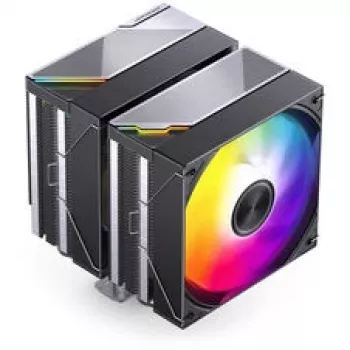 CPU chladič Jonsbo CA80 Dual-Tower, 2×120mm PWM ventilátory, ARGB, čierny