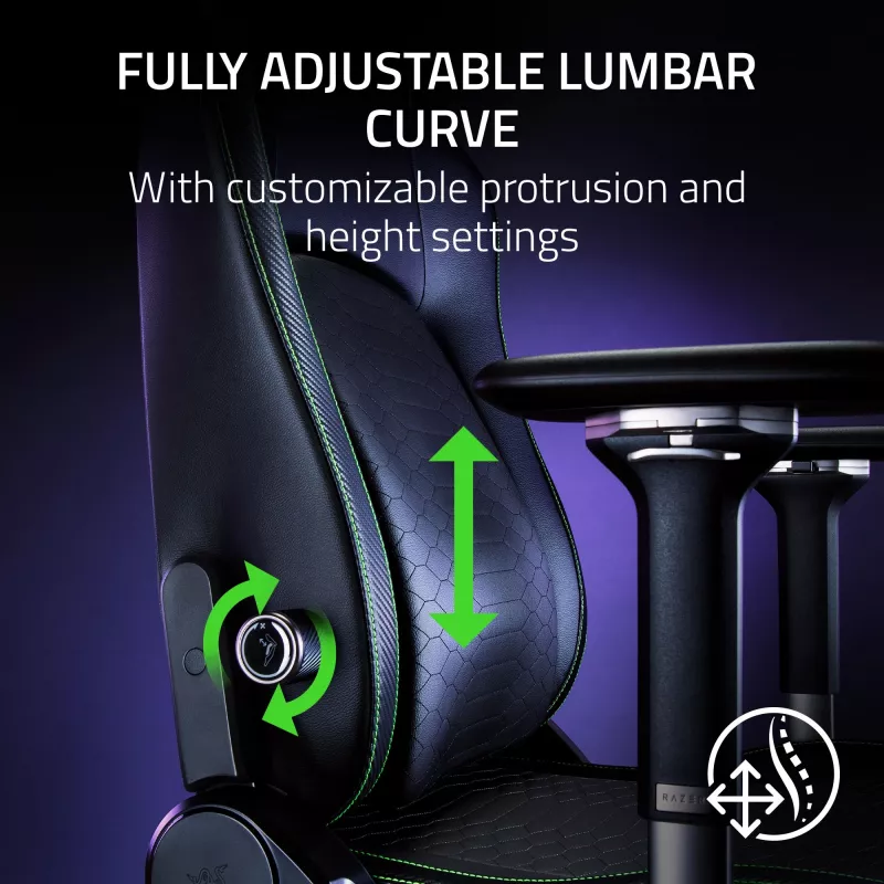Gamingová stolička Razer Iskur V2 čalúnené sedadlo čierna