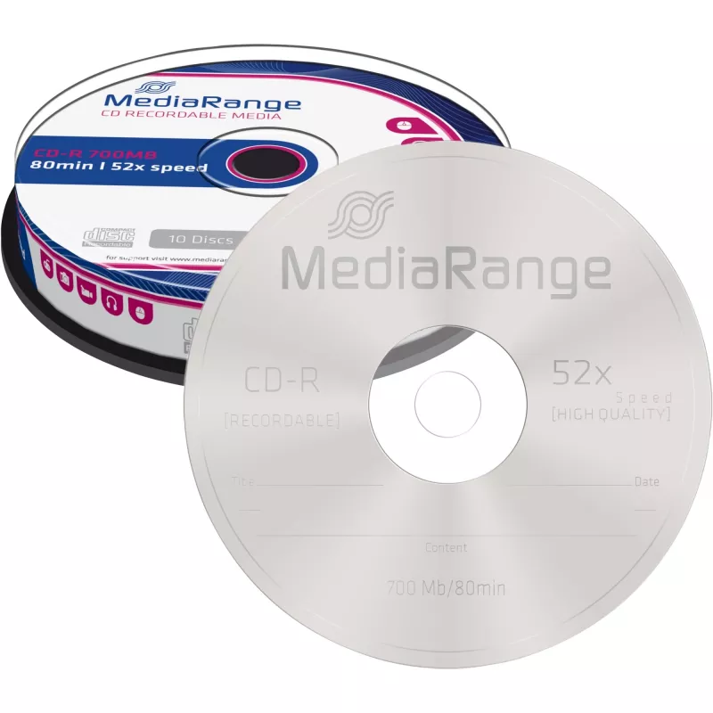 CD-R MediaRange MR214 700 MB 52x 10 ks