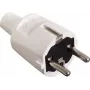 AS SCHWABE PVC konektor samec 16A, 250V robustná verzia biely (62221)