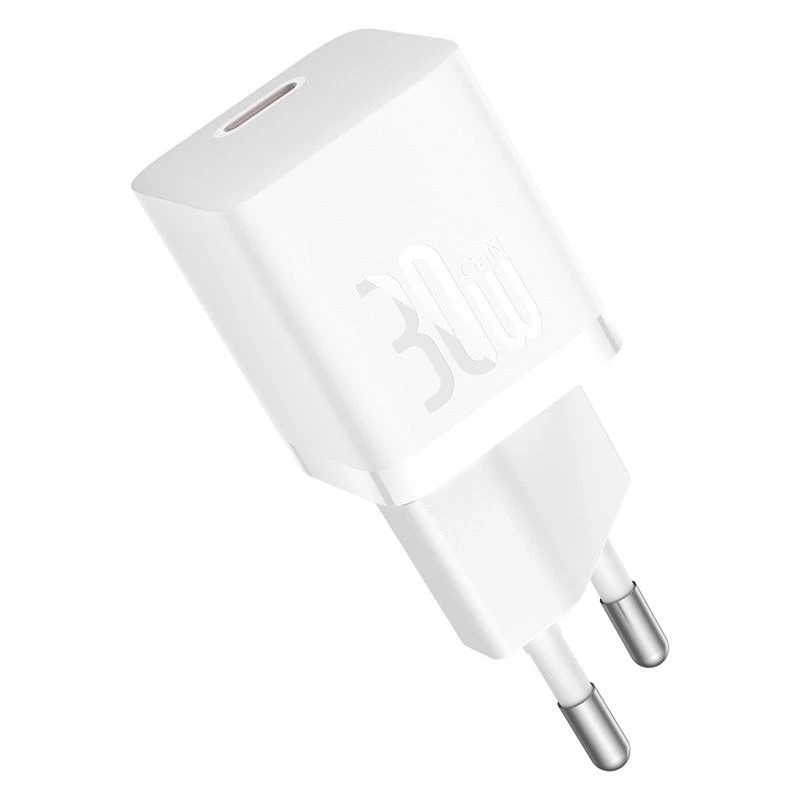 Baseus P10110902213-01 USB-C GaN5 mini 30W napájací adaptér biela