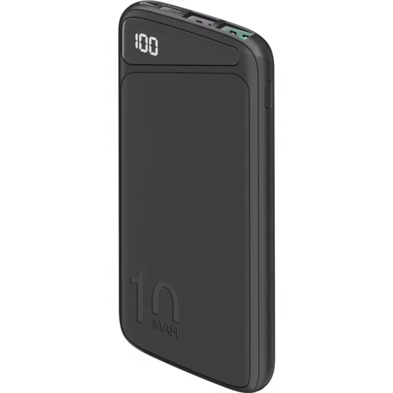 Rýchlonabíjacia powerbanka 10.000 mAh (čierna, USB-C PD, QC 3.0, 10.000 mAh)