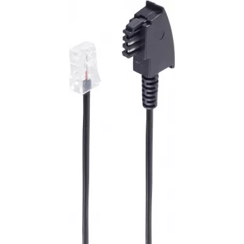 Telefónny kábel ShiverPeaks BS70002-1 1 m čierny RJ-45 TAE (F)