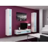 Cama regál VIGO NEW 180/40/30 biela/biela lesk