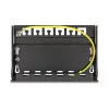 DELOCK zaslepovací panel 6-port pre Keystone RJ moduly, čierny, kov, pre montáž na stôl/stenu/lištu DIN