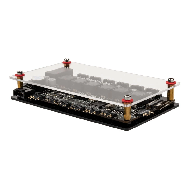 Lamptron CU135 Fan Controller + RGB Controller s displejom, ARGB - čierny