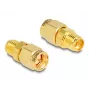 DeLOCK adaptér RP-SMA samica na SMA samec priemer 9 mm šírka 18 mm