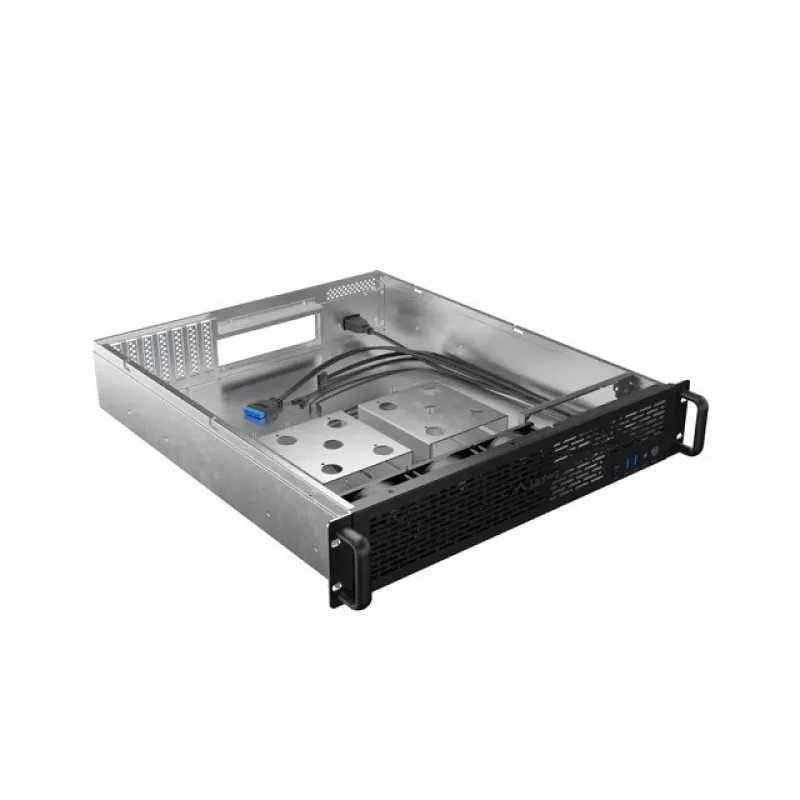 Rack skriňa Lanberg SC01-5202-12B 2U čierna 3 ventilátory HDD+SSD