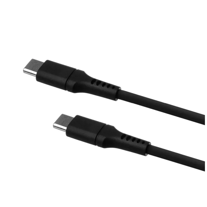 USB-C na USB-C kábel FIXED FIXDLS-CC12-BK, 1,2 m, 60 W napájanie a dáta