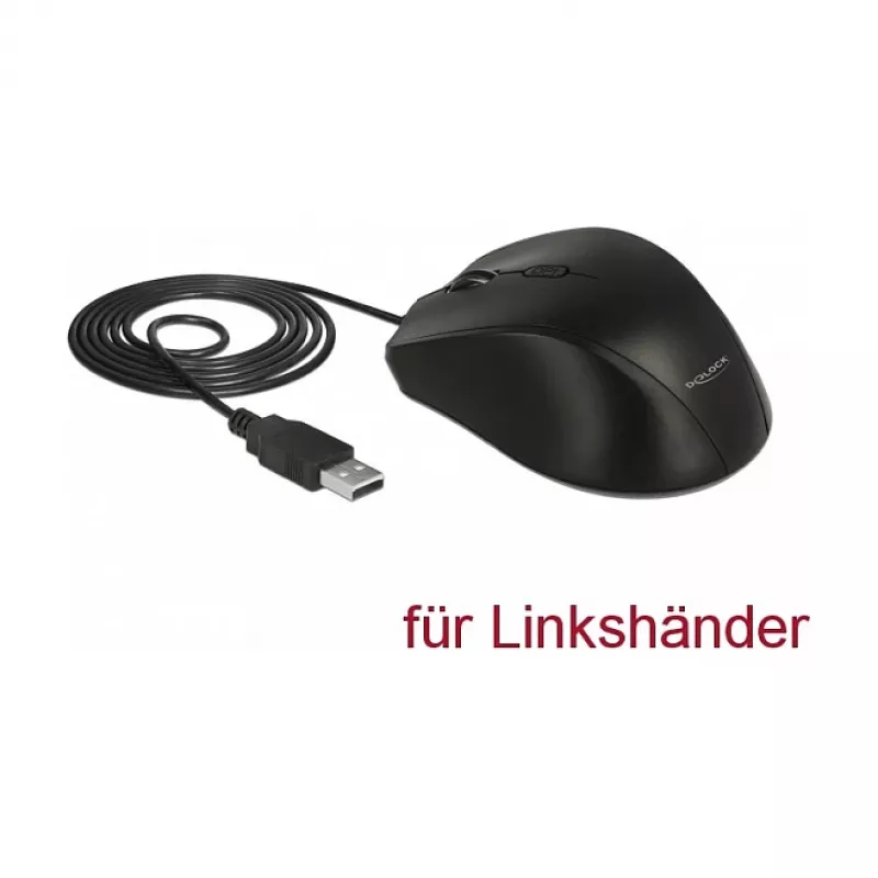 Myš DeLOCK 12548 Office ľavá ruka USB Type-A optická 2400 DPI