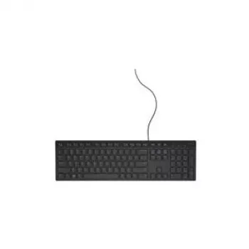 DELL Káblová klávesnica - KB216 - nórska (QWERTY) - čierna, plná veľkosť (100%), káblová, USB, QWERTY, čierna