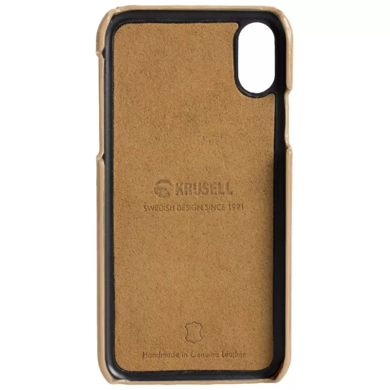 Puzdro Krusell Sunne 2-kartové puzdro iPhone XS Max 16,5 cm béžová