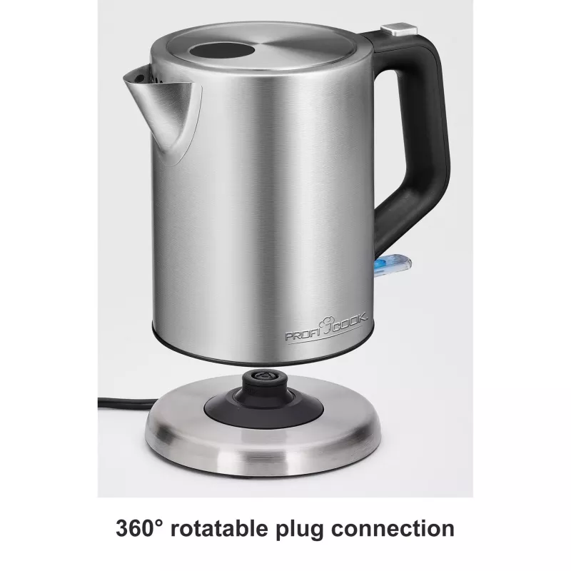 ProfiCook PC-WKS 1106 1l 2200W čierna – nerezová kanvica (501106)