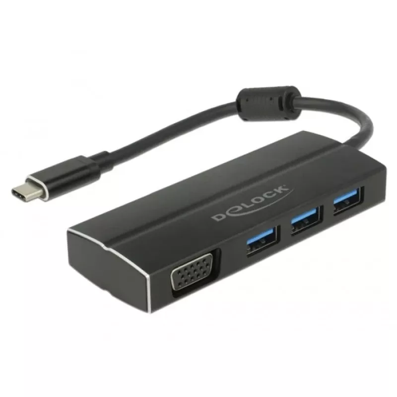Dokovacia stanica pre notebook DeLOCK 63932 USB 3.2 Gen 1 Type-C čierna