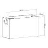 Organizér MACLEAN MC-479 univerzálna úložná krabica 367×150×220 mm, nosnosť 8 kg