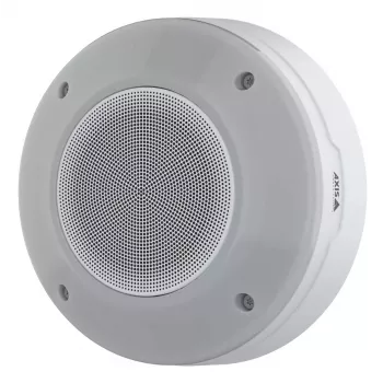 AXIS D4200-VE obojsmerný vonkajší reproduktor, 365–14000 Hz, 102 dB, 140° uhol vyžarovania, IP66, PoE, biely, montáž na stožiar/stenu