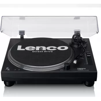 Gramofón Lenco LEN L-3818 čierny, automatický, hliníkový tanier, USB Type-B, AC 230V