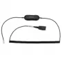 Jabra GN1218 AC 2m špirálový, kábel, čierny