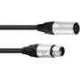 XLR 3-pin kábel PSSO 10 m s konektormi kompatibilnými s Neutrik pre audio/DMX